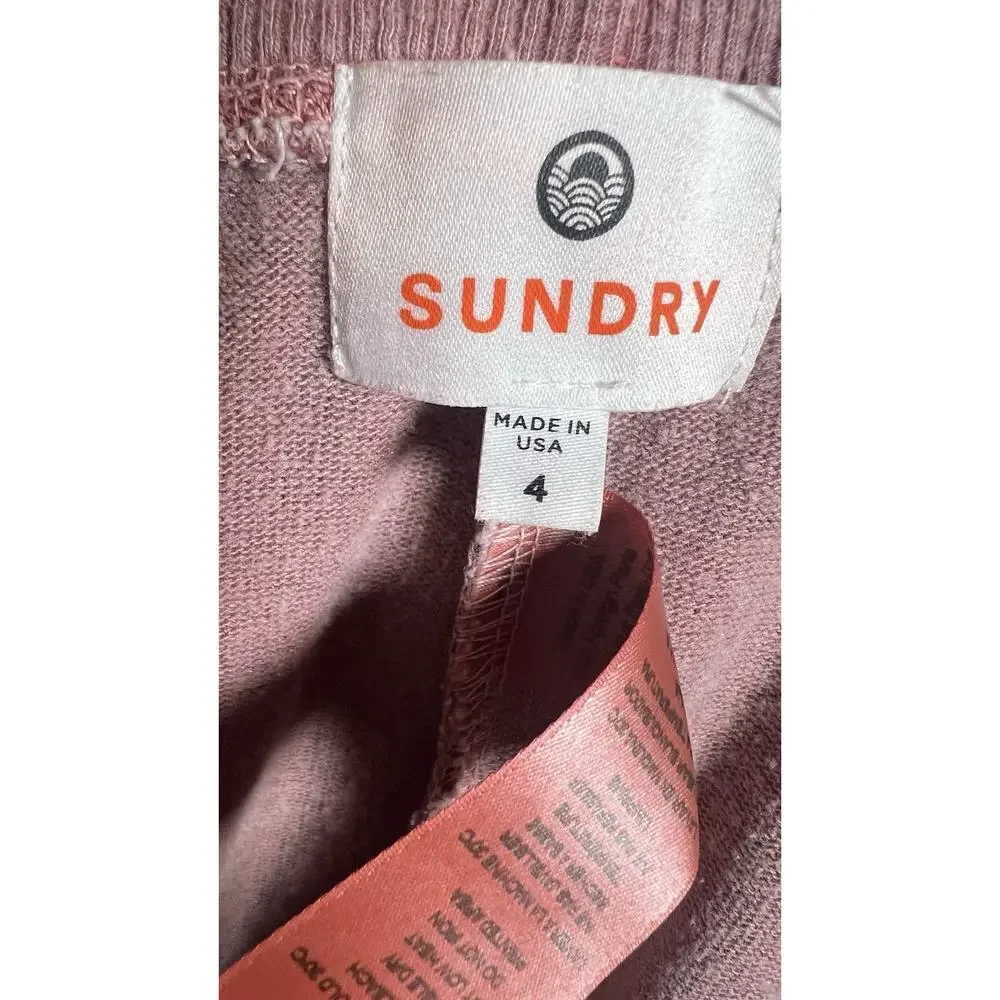 Anthropologie Sundry Pink Leopard Cargo High Waisted Jogger Womens Size 4/ US XL